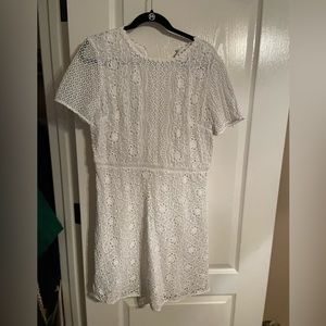 Loft White Floral Dress